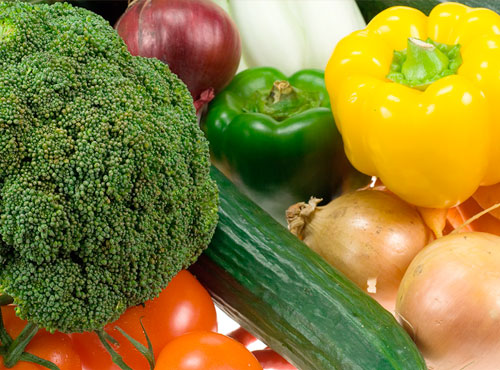 Vegetais e alimentação vegetariana